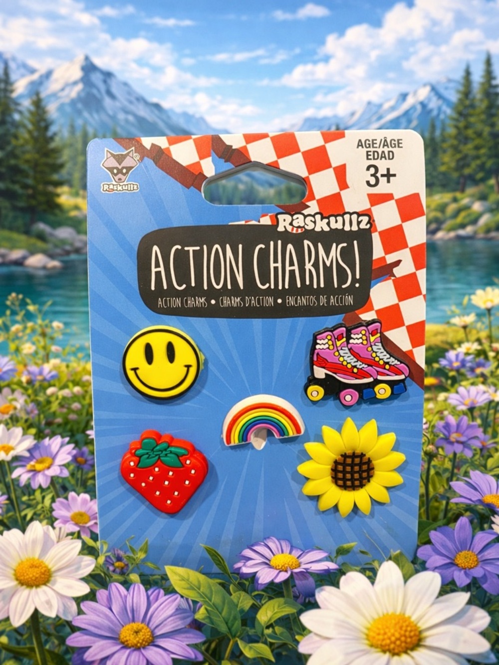 Raskullz Action Charms Set - Fun Bike/Helmet/Shoe Accessories Croc Charms NWT